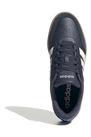 Modri športni copati z EVA podplatom in usnjenim zgornjim delom Adidas Breaknet 3
