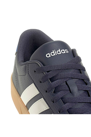 Modri športni copati z EVA podplatom in usnjenim zgornjim delom Adidas Breaknet 3