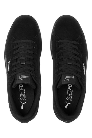 Črni čevlji iz usnja z vložkom SoftFoam+ Puma Smash 3.0