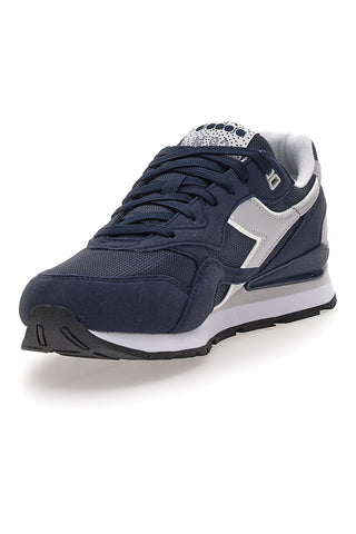 Modri športni copati s sivimi vstavki iz tehničnega materiala Diadora N.92