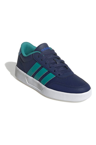 Modri športni copati z 3 črtami Adidas Breaknet 3 J