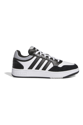 Črno-bele superge z kontrastnimi detajli Adidas Hoops 3.0
