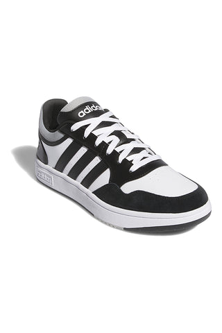 Črno-bele superge z kontrastnimi detajli Adidas Hoops 3.0