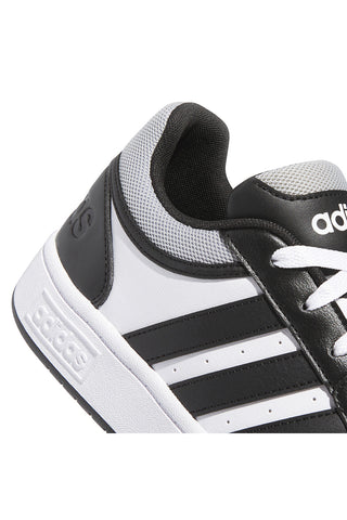 Črno-bele superge z kontrastnimi detajli Adidas Hoops 3.0