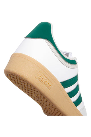 Bele superge z zelenimi detajli in gumijasto podplatom Adidas Hoops 4.0