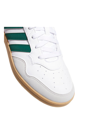 Bele superge z zelenimi detajli in gumijasto podplatom Adidas Hoops 4.0