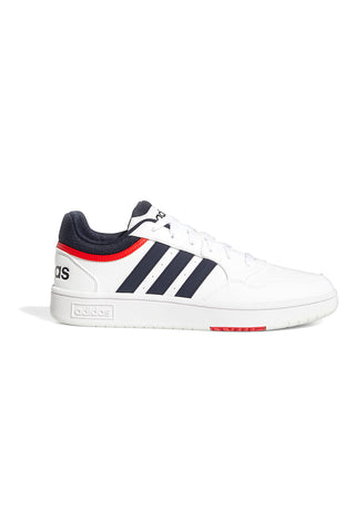 Bele superge z modrimi in rdečimi detajli Adidas Hoops 3.0