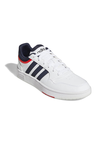 Bele superge z modrimi in rdečimi detajli Adidas Hoops 3.0