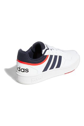 Bele superge z modrimi in rdečimi detajli Adidas Hoops 3.0
