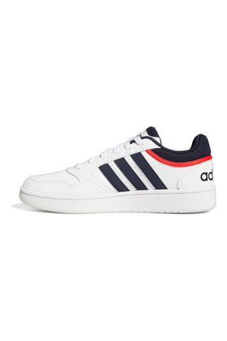 Bele superge z modrimi in rdečimi detajli Adidas Hoops 3.0