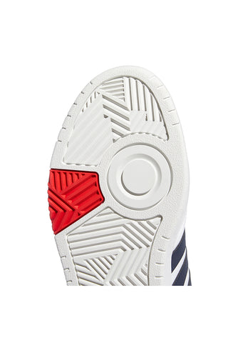 Bele superge z modrimi in rdečimi detajli Adidas Hoops 3.0