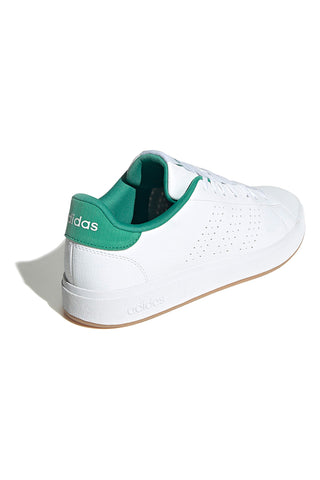Bele superge z zelenimi detajli, preprost dizajn Adidas Advantage Base 2.0