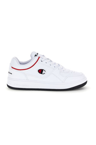 Sneakers Bianche con Dettagli Rossi Champion RD18 Low B GS