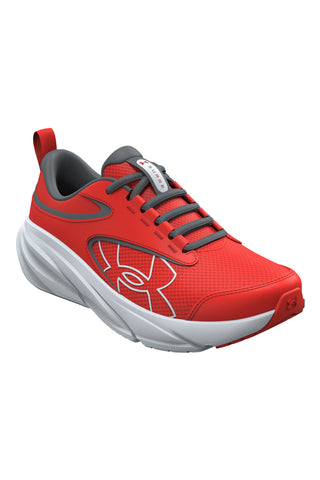 Rdeči tekaški čevlji z sivimi detajli Under Armour BGS Surge 5
