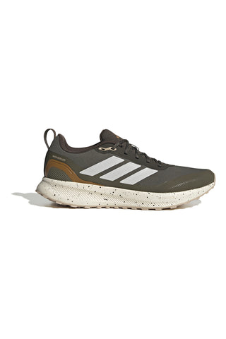 Vojnozeleni, vodoodbojni tekaški čevlji za tek po terenu z Ortholite-ovo vložkom Adidas Runfalcon 5 Tr