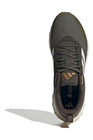 Vojnozeleni, vodoodbojni tekaški čevlji za tek po terenu z Ortholite-ovo vložkom Adidas Runfalcon 5 Tr