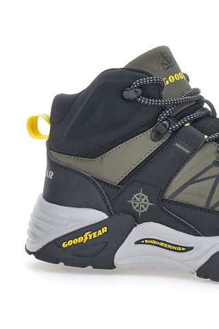 Superge Verde Militare Mid Cut Goodyear 32006