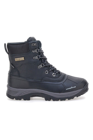 Črni tehnični čevlji z Goodyear GY42039 oblazinjenjem