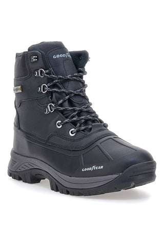 Črni tehnični čevlji z Goodyear GY42039 oblazinjenjem