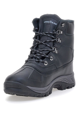 Črni tehnični čevlji z Goodyear GY42039 oblazinjenjem