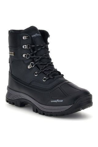 Črni nepremočljivi škornji z toplim notranjim delom Goodyear GY42039