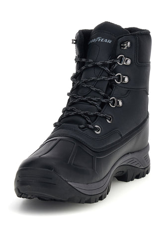 Črni nepremočljivi škornji z toplim notranjim delom Goodyear GY42039