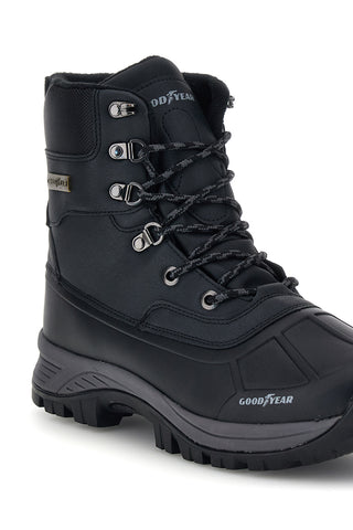 Črni nepremočljivi škornji z toplim notranjim delom Goodyear GY42039