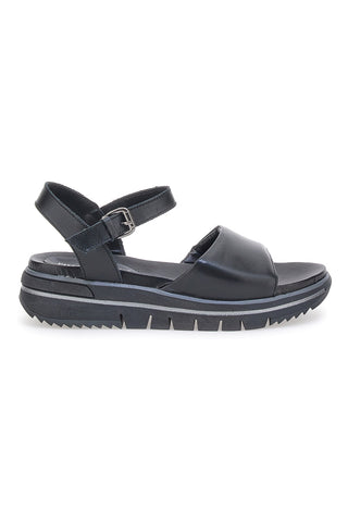 Črne sandale s platformo Pittarello Active 42205