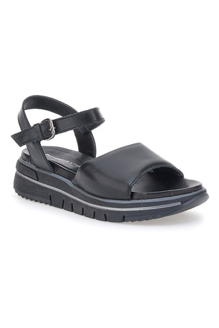 Črne sandale s platformo Pittarello Active 42205