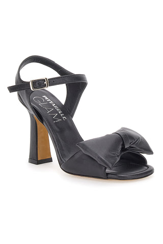 Pittarello Glam sandal 6252 Črn z lokom
