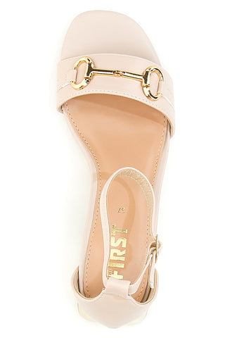 Sandali s peto The First 1602 Beige