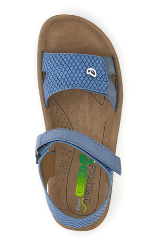 Sandali z platformo Eco Bio 231407 Modri