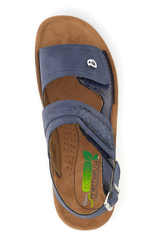 Sandali z platformo Eco Bio 231422 Modri