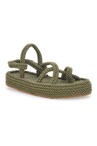 Sandali Espadrillas Pittarello 6467 vojaško zelena