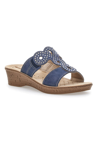 Čevlji Inblu 2684 Navy s kristali