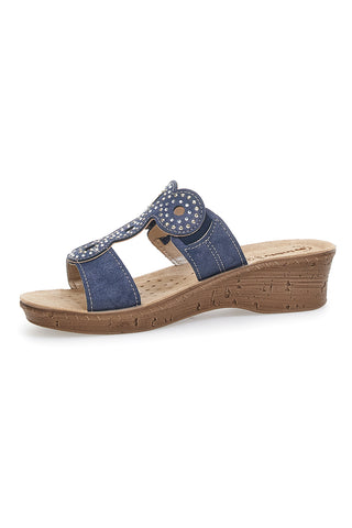 Čevlji Inblu 2684 Navy s kristali