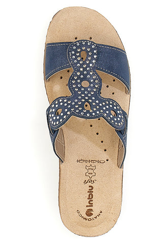 Čevlji Inblu 2684 Navy s kristali