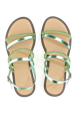 Sandali Flat Pushy Wamp 1576 Zelene