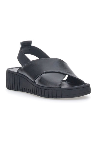 Sandali Flatform Mio tempo 351060 Črni