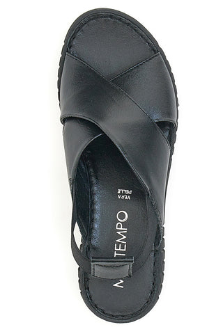 Sandali Flatform Mio tempo 351060 Črni