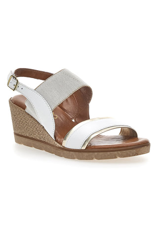 Sandali z debelim podplatom Mio Tempo 263045 beli