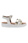 Sandali Prima Riga 246106 beli in platinasti