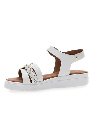 Sandali Prima Riga 246106 beli in platinasti
