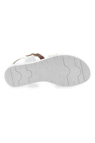 Sandali Prima Riga 246106 beli in platinasti