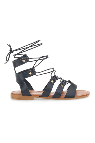 Sandali Lace-Up Prima Riga 405 Črni