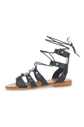 Sandali Lace-Up Prima Riga 405 Črni