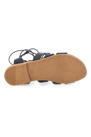 Sandali Lace-Up Prima Riga 405 Črni