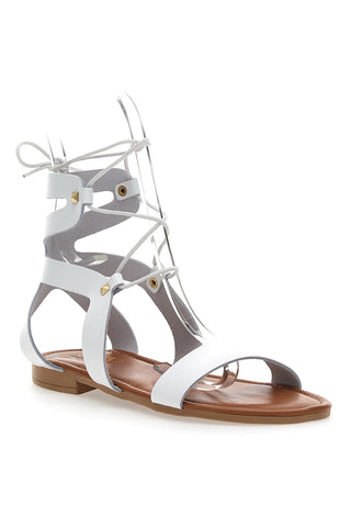 Sandali Lace-Up Prima Riga 402 beli