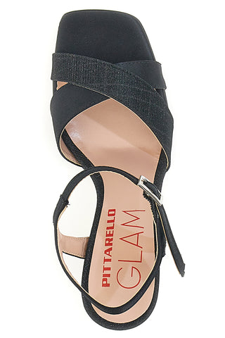 Sandali s peto Pittarello Glam 71 Črni