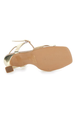 Sandali z visoko peto Piattello Glam 71 Oro